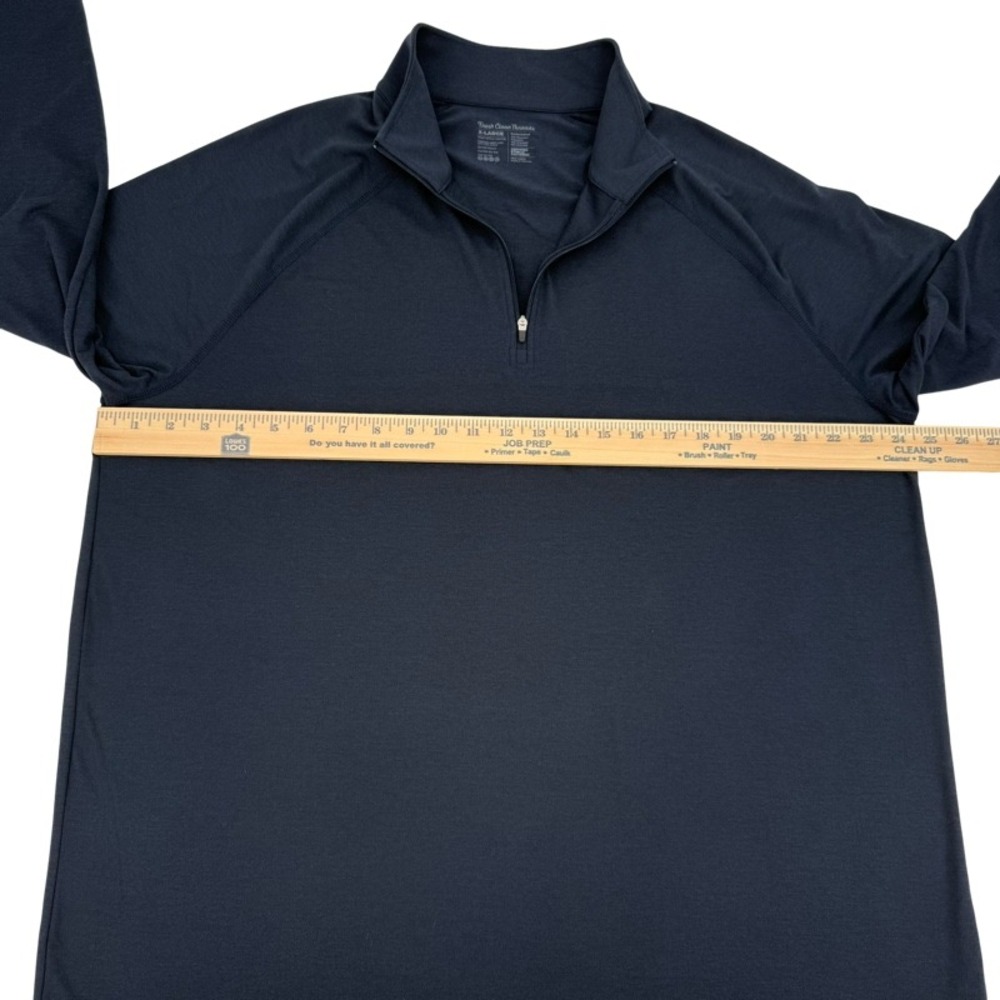 FRESH CLEAN THREADS XL Lot 2 Quarter Zip Pullover Black Navy Performance Stretch - Picture 9 of 16
